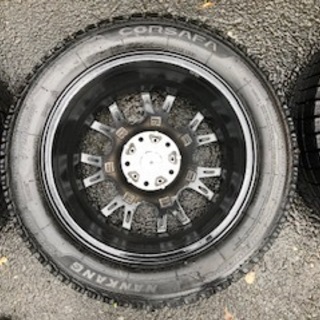 【新品同様】ゴムしなやか！！バリ溝スタッドレスアルミ４本★傷なし★早めの準備で安心を