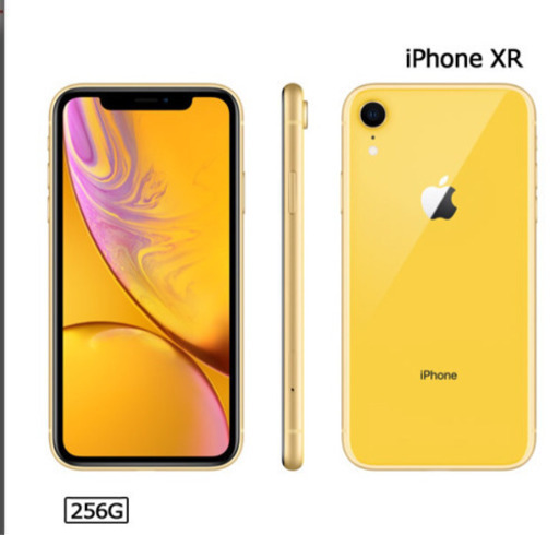 新品に近い台湾で購入apple iPhone XR 256G 黄色