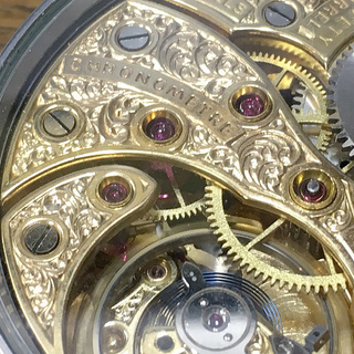 1920年代 ロレックス懐中時計ムーブメント使用カスタム腕時計