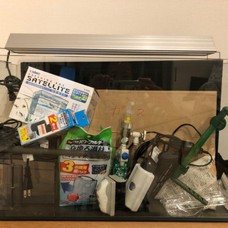 60cm オールガラス水槽 CO2二酸化炭素システム 他色々セット