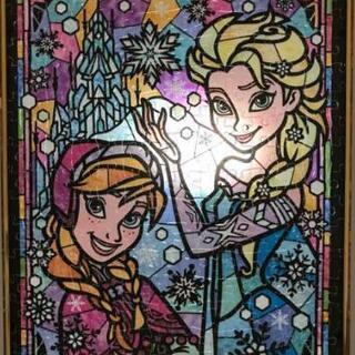 アナと雪の女王ステンドグラス風パズル