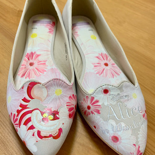 不思議の国のアリス フラットシューズ 24 0 もぐもぐ18号 西葛西の靴 パンプス の中古あげます 譲ります ジモティーで不用品の処分