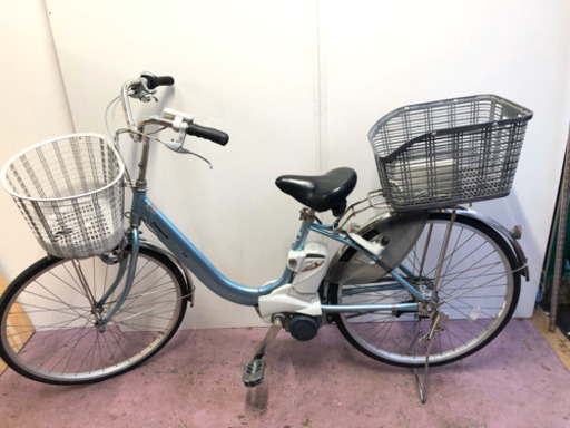 パナソニック、電動アシスト自転車、バッテリー新品、変速付