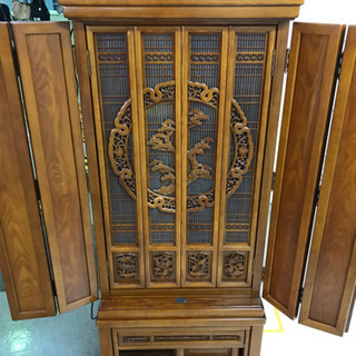 美品】仏壇 法輪 ケヤキ(上下)56-20 (1月末迄)