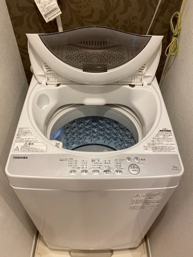 【取引中】東芝 全自動洗濯機 2018製 5.0kg 美品 価格交渉可♪