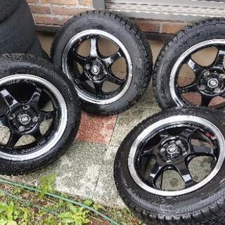 スタッドレスタイヤ、ホイール4本セット　155/65r14