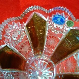 ボヘミアカリガラス、フラワーベース ボヘミア カリガラス 花瓶 5500円 | 大進オンラインショップ