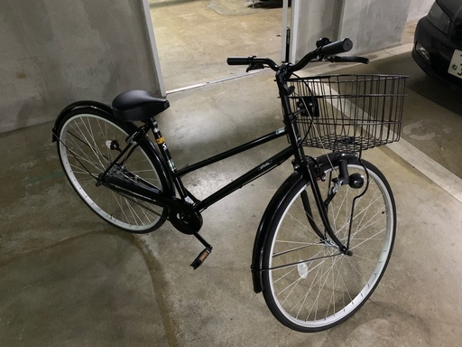 【2018年購入】27型　あさひ自転車　ダイナモライト シティサイクル　カラー：ブラック