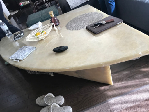 オニキス　大理石　テーブル