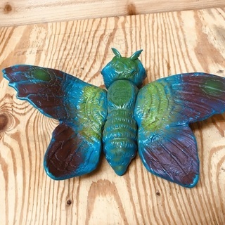 ブルマァク ソフビ モスラ 全長約20㎝ 全幅約29㎝ 中古】