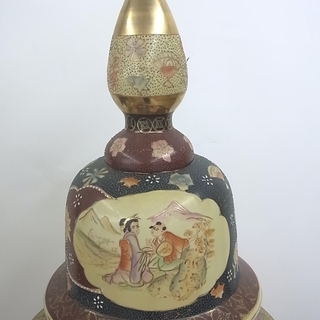 ◇ 九谷焼 飾り壷 全高135cm 総重量28kg 大壺 美術品 骨董品 手渡し