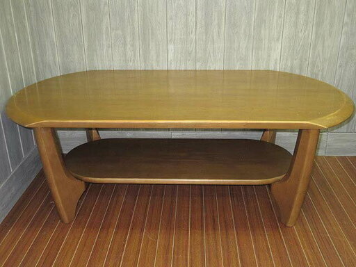 ss0440　マルニ　センターテーブル　ナチュラル　幅120cm　maruni　ローテーブル　マガジンラック　木製　薄茶　カフェテーブル　インテリア　リビング　座卓