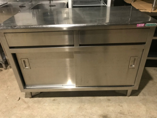 業務用引出し付き作業台