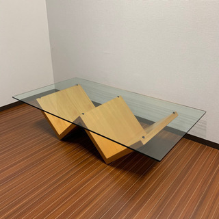 arlflex モンターニャテーブル　センターテーブル　ガラス