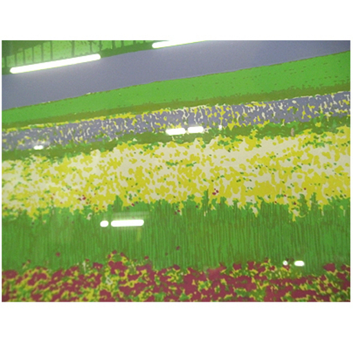 〇 札幌【額装 本間武男 シルクスクリーン 「ラベンダー薫るⅡ」】127