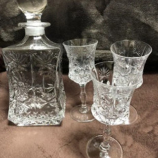 BOHEMIA デカンタとグラスセット Bohemia (ボヘミア) デキャンタ＆グラス2個セット 24%CRYSTAL