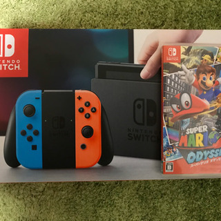 ニンテンドースイッチ(L)ブルー(R)レッド　スーパーマリオオデッセイ