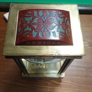 値下げ アンティーク 七宝装飾置時計【Nマーク】