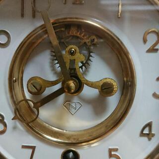 値下げ アンティーク 七宝装飾置時計【Nマーク】