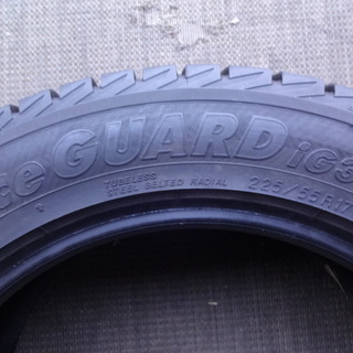 ●送料適正価格店●冬用4本【225/55R17】4本 7.5分山◆ヨコハマ iceGUARD ig30(AB407)