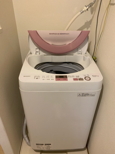 8月までの出品　SHARP ES-GE6A 全自動洗濯機