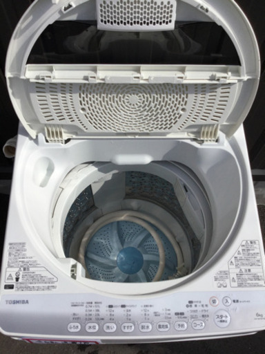 TOSHIBA 6.0kg 全自動洗濯機 AW-60GM 2014年