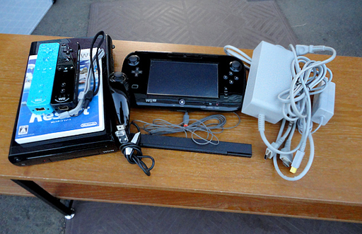 NINTENDO WII U 本体 プレミアムセット 32GB ブラック WUP-101 有線マイク コントローラー wii sports リゾート 任天堂 札幌市 白石区 東札幌