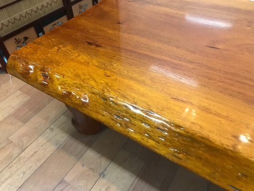 無垢1枚板 座卓 座敷机 香川の家具 テーブル 古家具 和家具 コンパクトサイズ