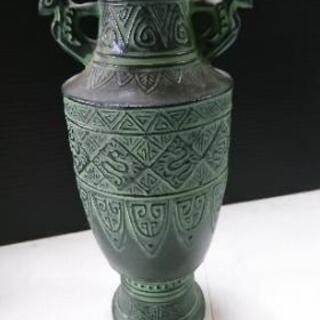 美術品　青銅製　花瓶　花器　花入　華道具　床の間飾り　壺