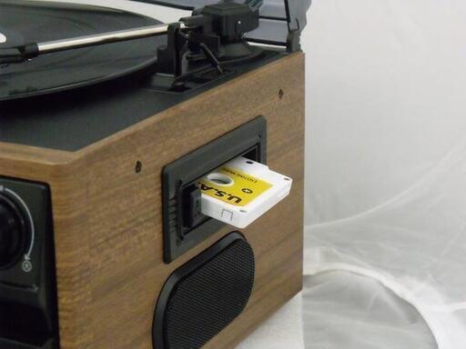 レコード CD ラジオ＆カセット搭載多機能プレーヤー