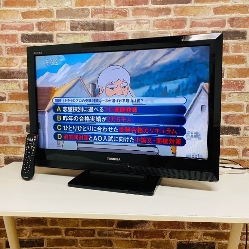 即日受渡可‍♀️TOSHIBA REGZA 32型 ハイビジョン 液晶テレビ 10,500円