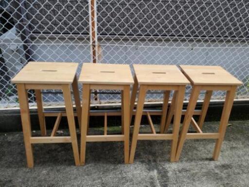 Ikea イケア 木製 カウンターチェア Bosse ボッセ 慶 池田の家具の中古あげます 譲ります ジモティーで不用品の処分