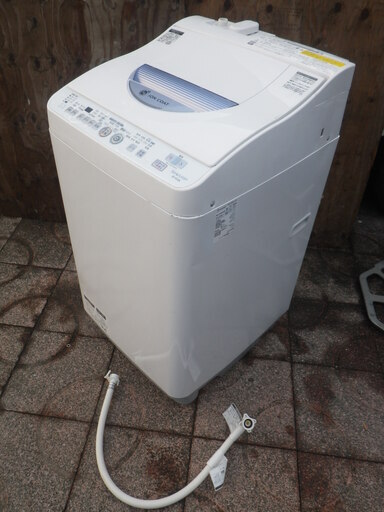 ■配達可■シャープ 5.5kg 全自動洗濯機 乾燥機能付 ES-TG55L-A 2014年製