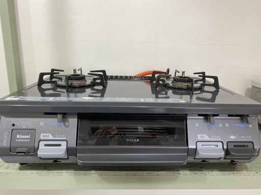 ガステーブル リンナイ Rinnai RT64JH グレー 2015年製 LP／プロパンガス用 中古品