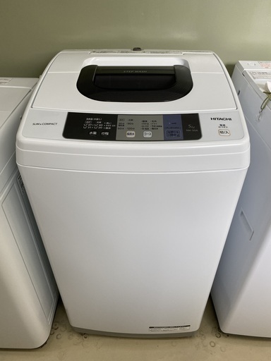 洗濯機 日立 HITACHI NW-50A 2017年製 5.0kg 中古品