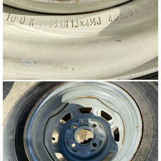 タイヤ、ホイール 超希少【格安】エスカルゴ　日産純正ホイール　13×4.5J　114.3×4H　165/80R13