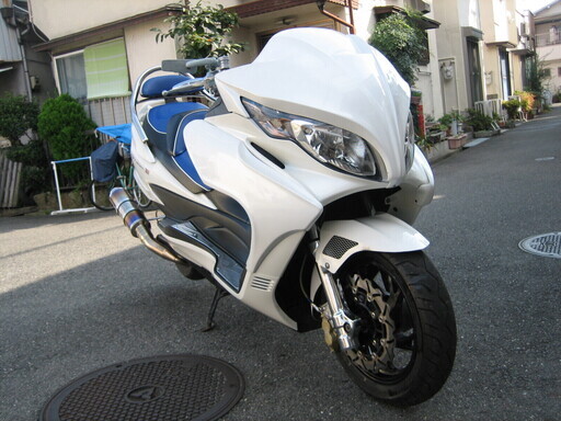 スカイウェイブ250 渋く贅沢カスタム仕様 少走行 スカイウェイブ