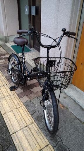 折りたたみ自転車 domenica 20吋折り畳み自転車 外装6段/ブラック