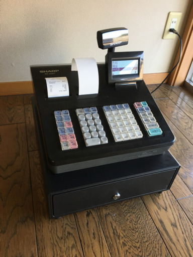 中古　シャープ電子レジスターEX-A407 ロール紙付7個