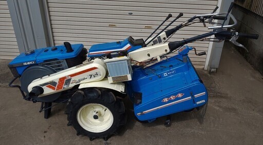 イセキ 7.5馬力セル始動 ディーゼルエンジン耕うん機KA750 タイヤ新品 バッテリー新品交換 日置市伊集院町