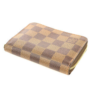  ルイヴィトン LOUIS VUITTON ダミエエベヌ ダミエキャンバス ジッピーコインケース 二つ折財布 レディース 【mo】【中古】