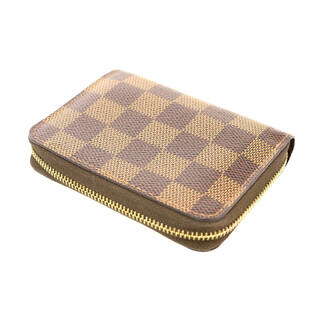  ルイヴィトン LOUIS VUITTON ダミエエベヌ ダミエキャンバス ジッピーコインケース 二つ折財布 レディース 【mo】【中古】