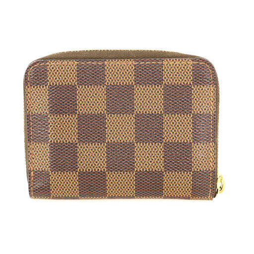 ルイヴィトン LOUIS VUITTON ダミエエベヌ ダミエキャンバス ジッピーコインケース 二つ折財布 レディース 【mo】【中古】