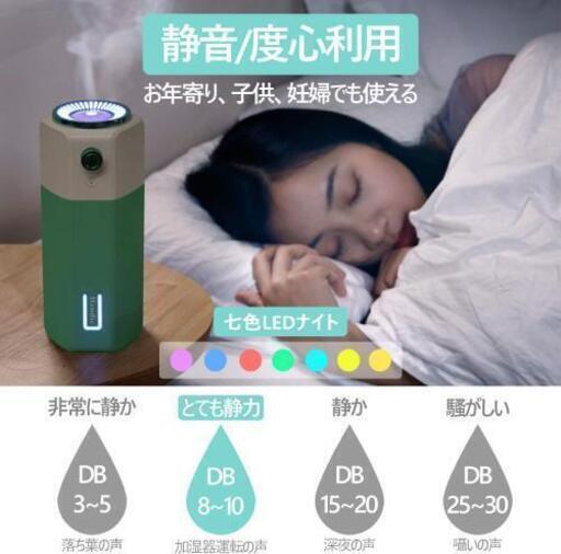 新品未使用 Handic令和19進化版 加湿器 卓上 超音波式 15時間連続加湿 調整可能スプレー超静音 車用加湿器 七色ledライ へるへる 法善寺の家電の中古あげます 譲ります ジモティーで不用品の処分