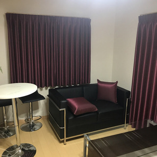 カーテン(紫外線カット)計8枚+クッション2個