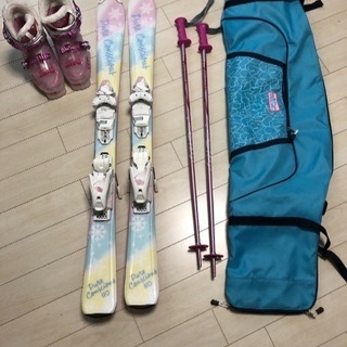 女の子用 スキーセット スキー袋付き