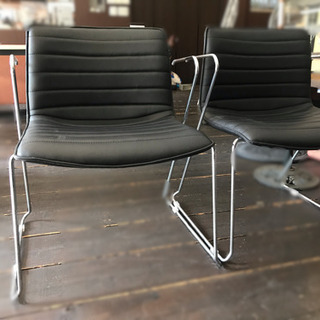 高級感✨パイプ椅子 オフィスチェア 
