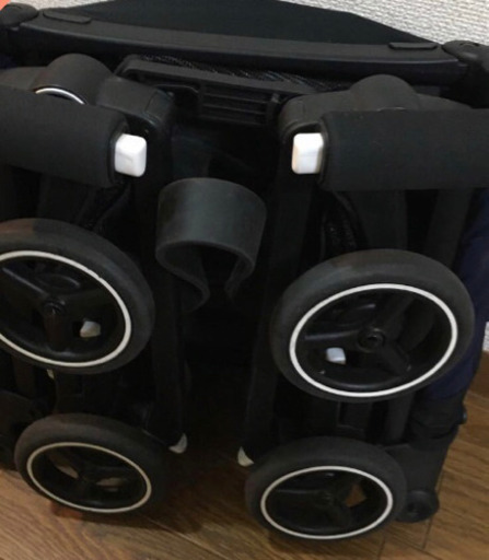 ベビーカー ポキット ポキットプラス 青 pockit +リクライニング