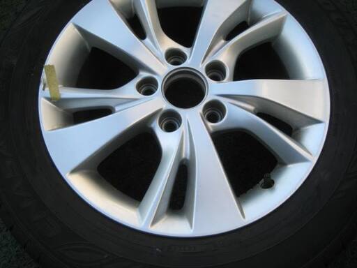 H409-2)ブリヂストン16インチアルミ中古4本セット！6.5J-16+38 114.3 