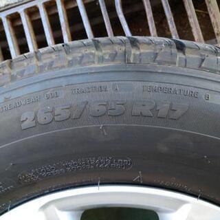 新品 新車外しプラド150後期ミシュラン265/65/r17純正タイヤ4本セット